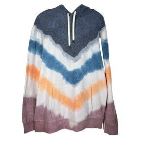 Womens Feat BlanketBlend Pullover Hoodie Large Tie Dye Multicolor